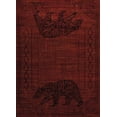 thumbnail image 1 of United Weavers Affinity Area Rug 750-05630 Bear Cave Red Ornate Diamonds, 1 of 2