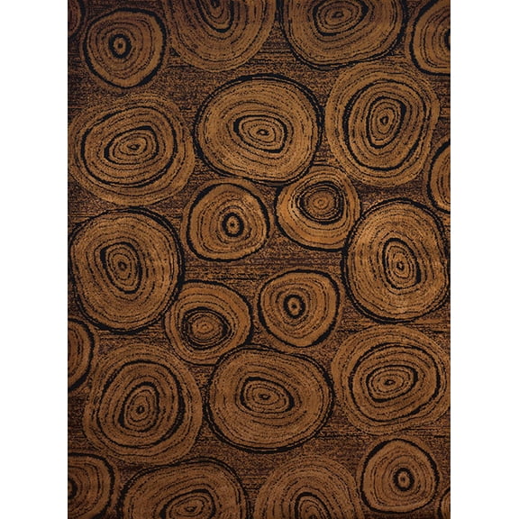 United Weavers Affinity Area Rug 750-05943 Timber Lodge Rings Loops 5' 3" x 7' 2" Rectangle