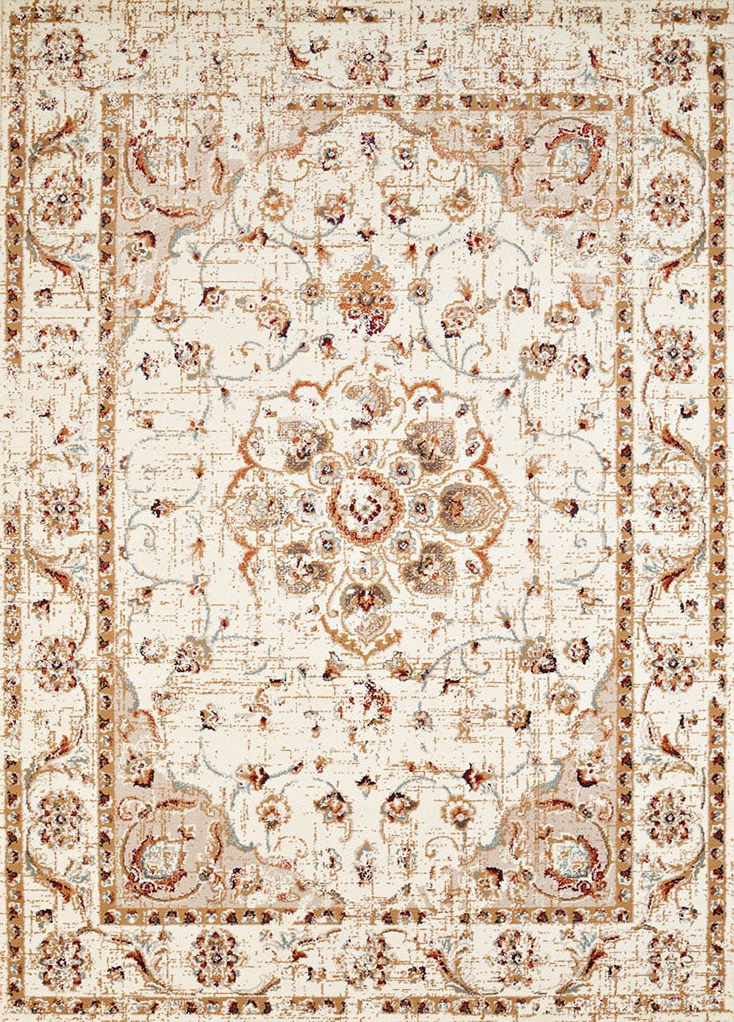 United Weavers Amarna Ponte Vecchio Distressed Linen Woven Olefin Area Rug or Runner