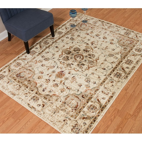 United Weavers Amarna Ponte Vecchio Distressed Linen Woven Olefin Area Rug or Runner