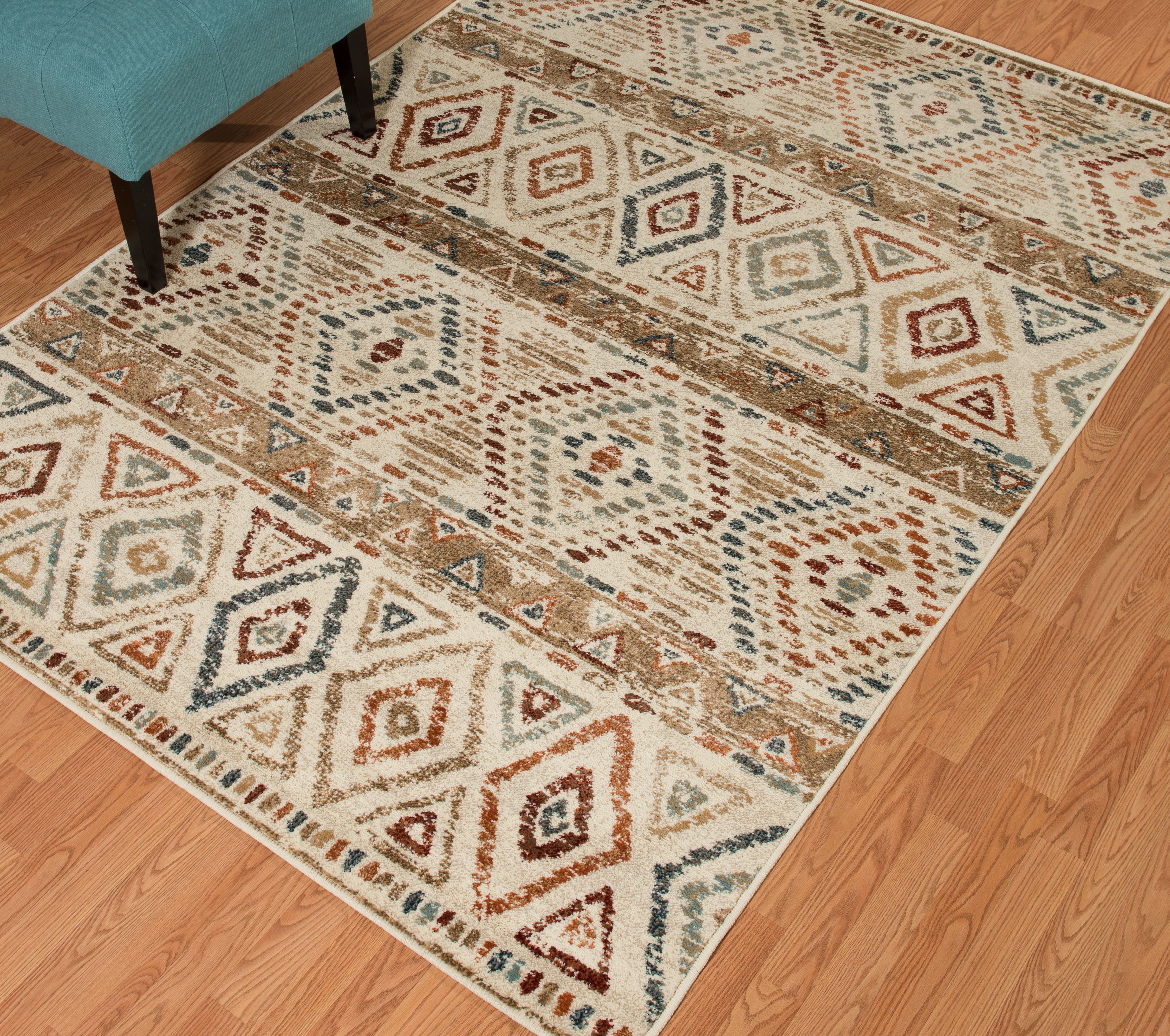 United Weavers Amarna Salto Grande Distressed Multi Woven Olefin Area Rug or Runner