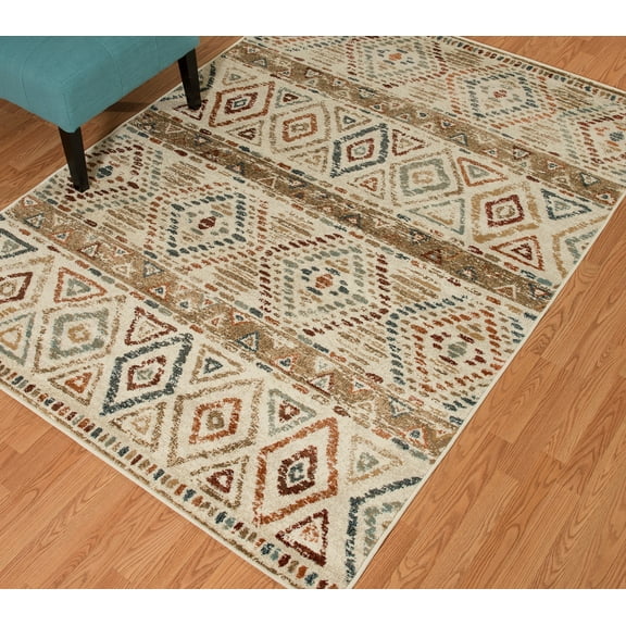 United Weavers Amarna Salto Grande Distressed Multi Woven Olefin Area Rug or Runner