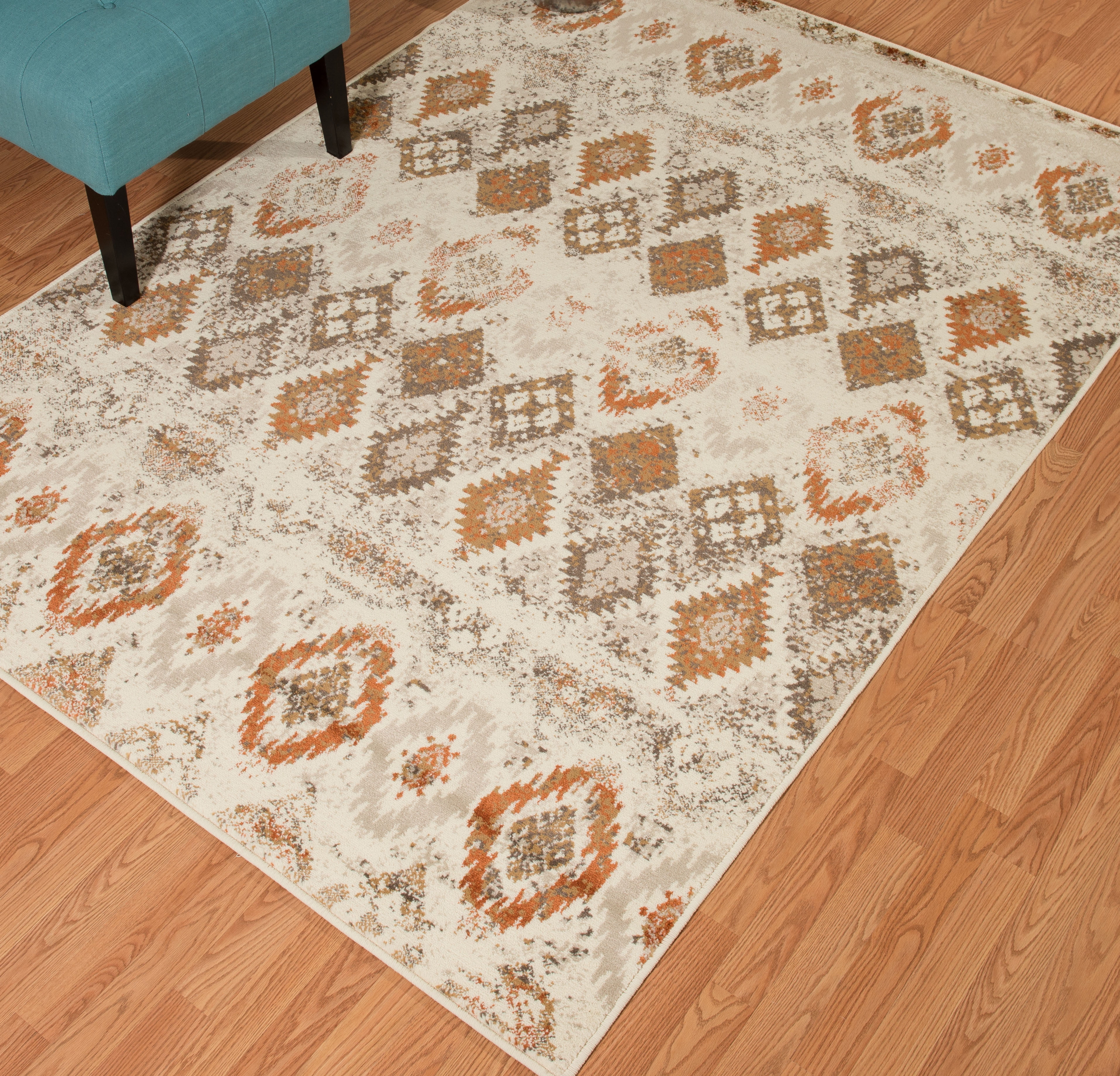 United Weavers Amarna San Paula Distressed Linen Woven Olefin Area Rug or Runner