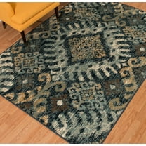 United Weavers Amarna Verazanno Distressed Navy Woven Olefin Area Rug or Runner
