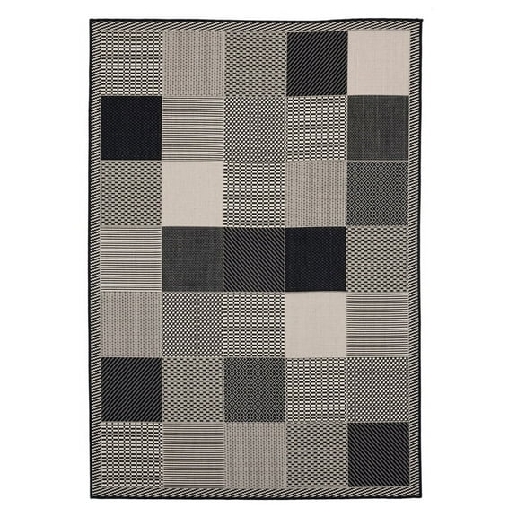 United Weavers Augusta Indoor/Outdoor Area Rug 3900 10770 Grand Anse Black 7' 10" x 10' 6" Rectangle