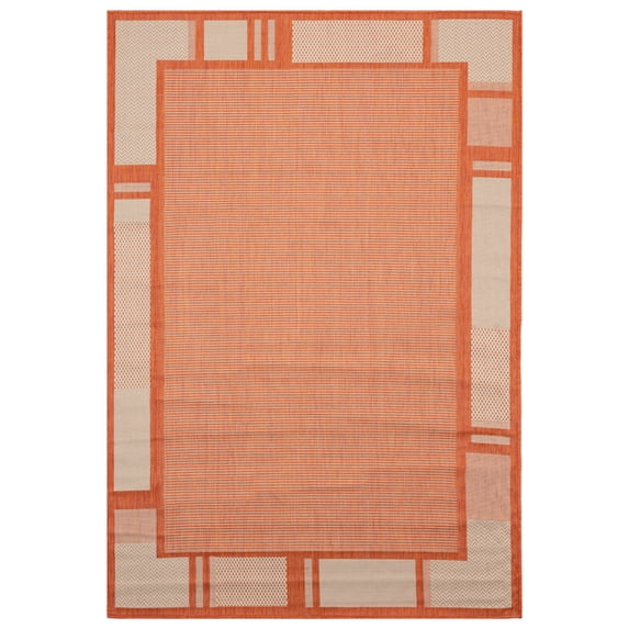 United Weavers Augusta Indoor/Outdoor Area Rug 3900 10829 Matira Terracotta 5' 2" x 7' 6" Rectangle