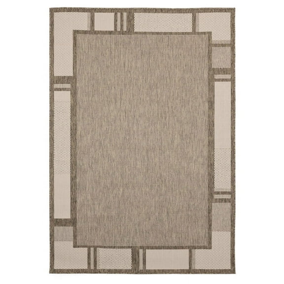 United Weavers Augusta Indoor/Outdoor Area Rug 3900 10850 Matira Brown 5' 2" x 7' 6" Rectangle