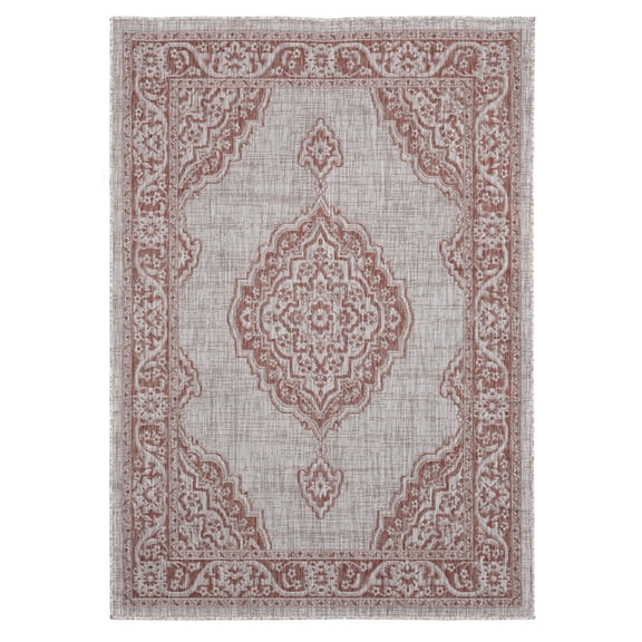 United Weavers Augusta Indoor/Outdoor Area Rug 3900 10229 Sant Andrea Terracotta 7' 10" x 10' 6" Rectangle