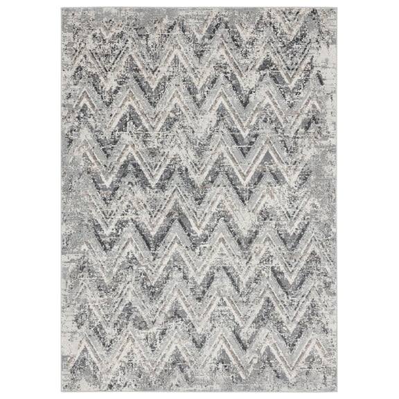 United Weavers Austin Area Rug 4540 20076 Gemology Onyx Rows Chevrons 1' 11" x 3' Rectangle