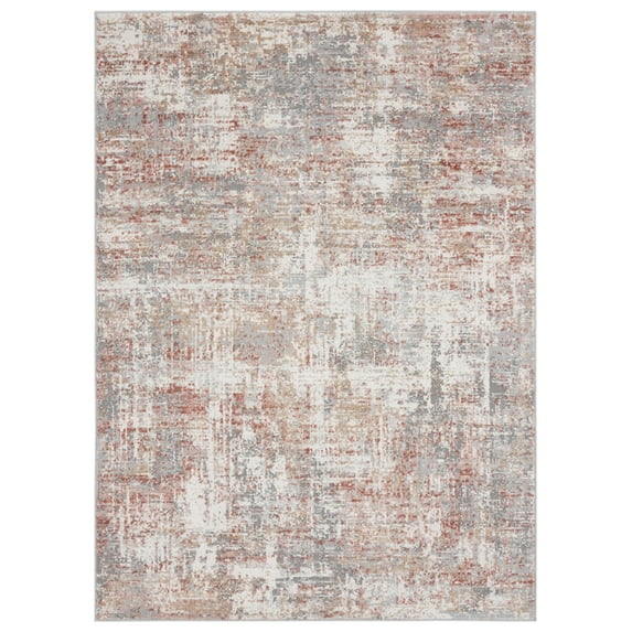 United Weavers Austin Area Rug 4540 20158 Elegance Rust Scratched Faded 9' 10" x 13' 2" Rectangle