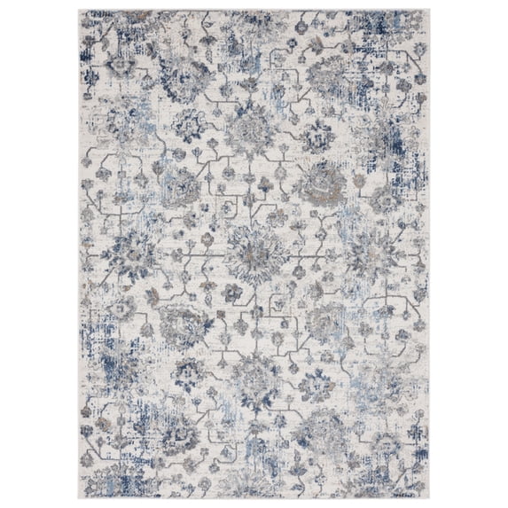 United Weavers Austin Area Rug 4540 20260 Heirloom Blue Scrolls Petals 12' 6" x 15' Rectangle