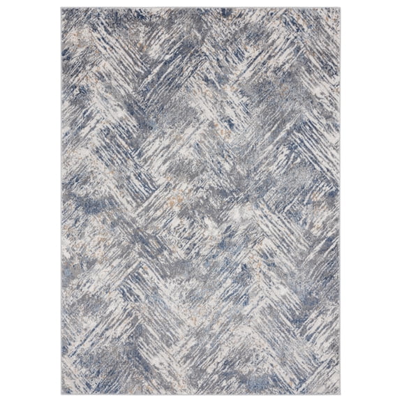 United Weavers Austin Area Rug 4540 20360 Archer Blue Scratches Faded 2' 7" x  7' 4" Rectangle