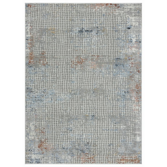 United Weavers Austin Area Rug 4540 20658 Devine Rust Dotted Crosshatch 1' 11" x 3' Rectangle