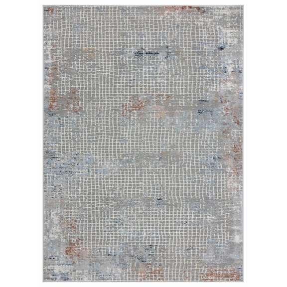 United Weavers Austin Area Rug 4540 20658 Devine Rust Dotted Crosshatch 12' 6" x 15' Rectangle