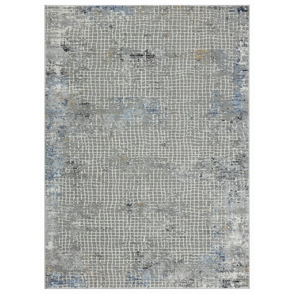 United Weavers Austin Area Rug 4540 20660 Devine Blue Faded Dotted 5' 3" x 7' 2" Rectangle