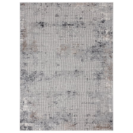 United Weavers Austin Area Rug 4540 20672 Devine Grey Lines Faded 1' 11" x 3' Rectangle