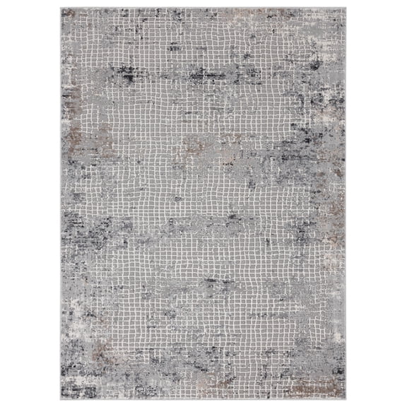 United Weavers Austin Area Rug 4540 20672 Devine Grey Lines Faded 1' 11" x 3' Rectangle
