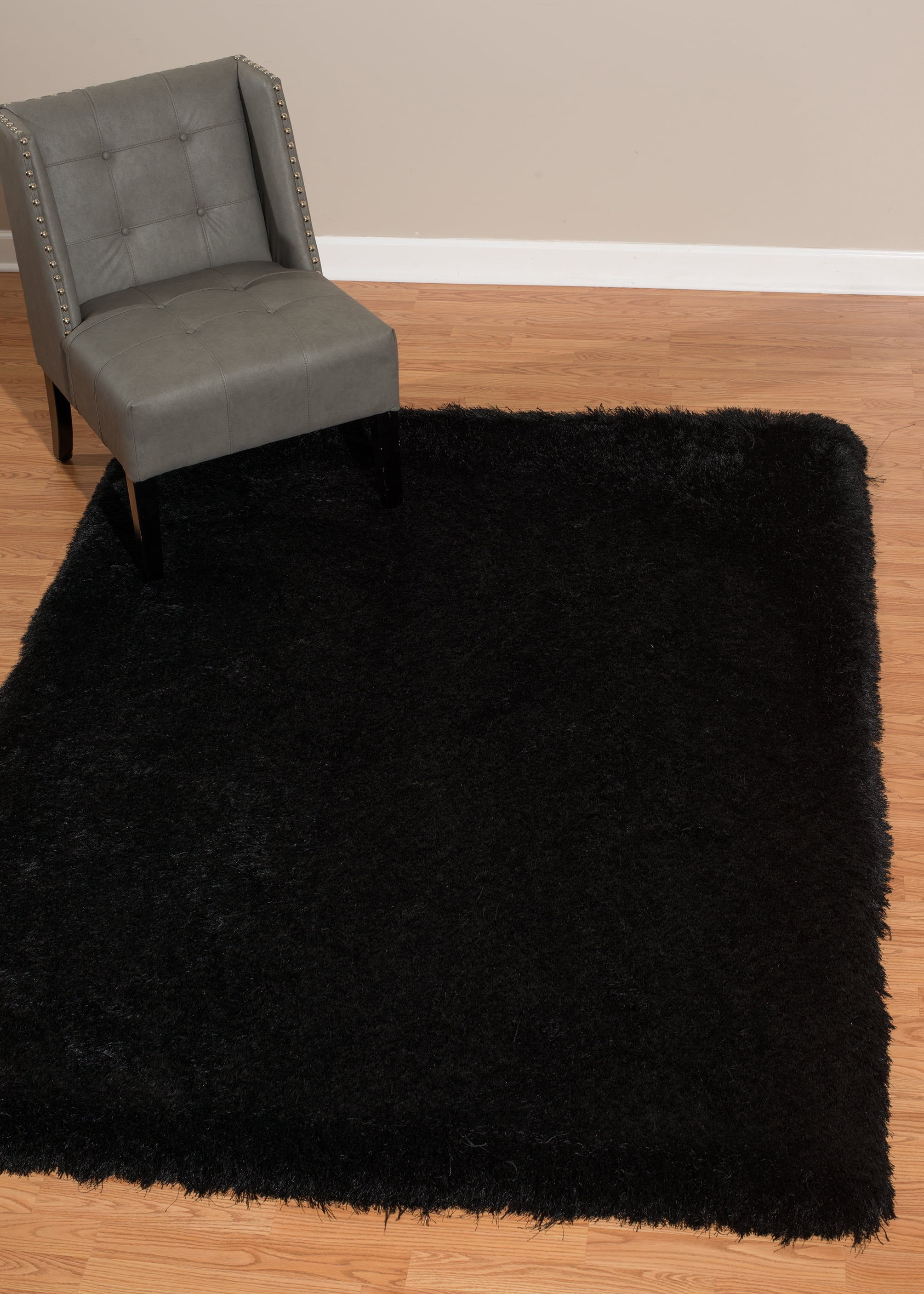 United Weavers Benella Catalina Black Woven Polyester Black Area Rug