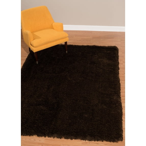 United Weavers Benella Lurleen Chocolate Woven Polyester Shag Area Rug