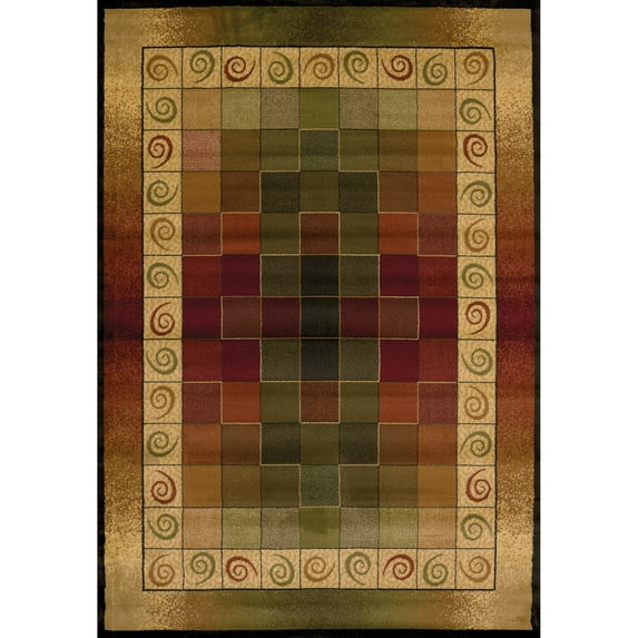 United Weavers Big Timber Sage Lodge Woven Polypropylene Area Rug or Runner