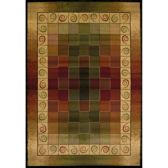 United Weavers Big Timber Sage Lodge Woven Polypropylene Area Rug or Runner
