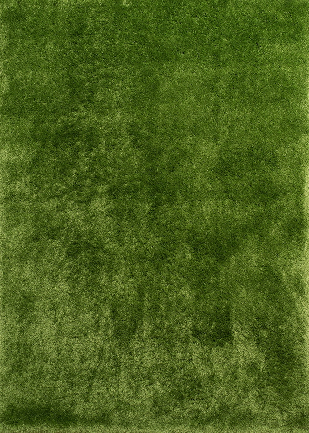 Luxurious Green Polyester Shag Rug 3' x 4'
