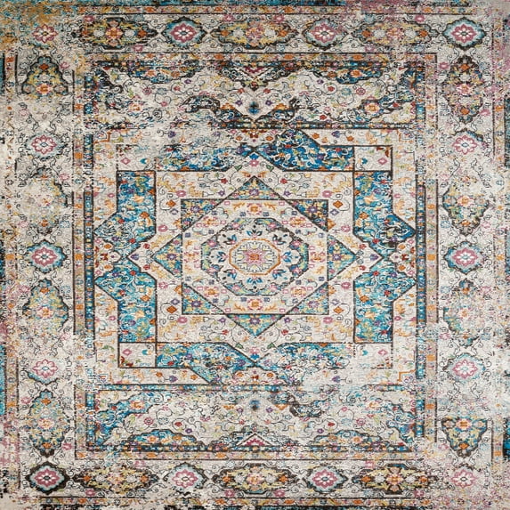 United Weavers Bodrum Acton Distressed Multi Woven Olefin/Polyester Area Rug or Runner Rug