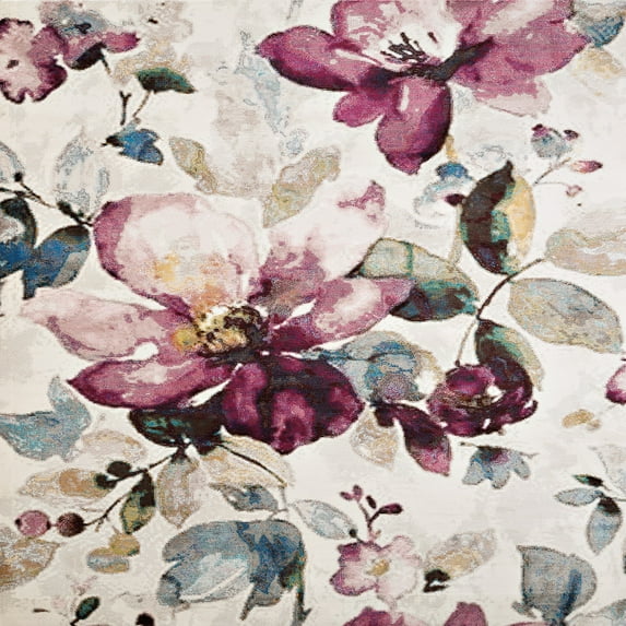 United Weavers Bodrum Floral Garden Distressed Multi Woven Olefin/Polyester Area Rug or Runner Rug