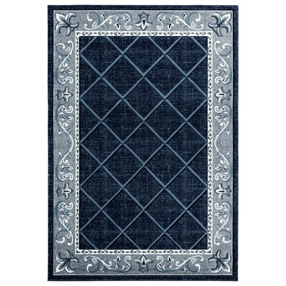 United Weavers Bristol Altamont Navy Round Rug 7'10 Round