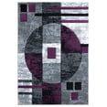 thumbnail image 1 of United Weavers Bristol Area Rug 2050 10182 Epsilon Plum Blocks Lined 7' 10 x 7' 10" Rectangle, 1 of 2