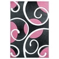 thumbnail image 1 of United Weavers Bristol Area Rug 2050 10386 Riley Pink Curls Loops 7' 10 x 7' 10" Rectangle, 1 of 3