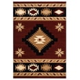 thumbnail image 1 of United Weavers Bristol Area Rug 2050 10434 Caliente Burgundy Jagged Lines 1' 10" x 2' 8" Rectangle, 1 of 2