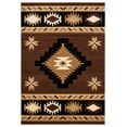 thumbnail image 1 of United Weavers Bristol Area Rug 2050 10450 Caliente Brown Rows Jagged 2' 7" x  4' 2" Rectangle, 1 of 3
