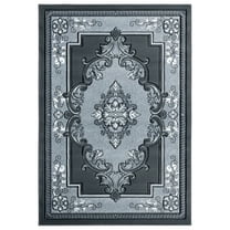 United Weavers Bristol Area Rug 2050 10572 Fallon Grey Medallion Curls 1' 10" x 2' 8" Rectangle