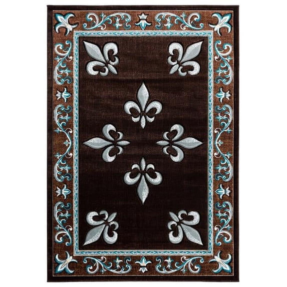 Bristol Casselton Turquoise Area Rug 5'3" x 7'6"