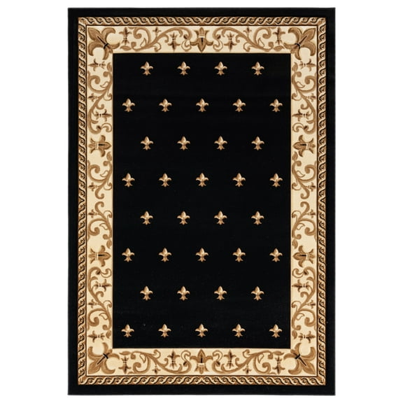 United Weavers Bristol Area Rug 2050 11670 Wington Black Repeated Bricks 7' 10 x 7' 10" Rectangle
