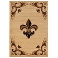 thumbnail image 1 of United Weavers Bristol Area Rug 2050 11726 Barnsley Beige Flur De Lis Solid 2' 7" x  4' 2" Rectangle, 1 of 3