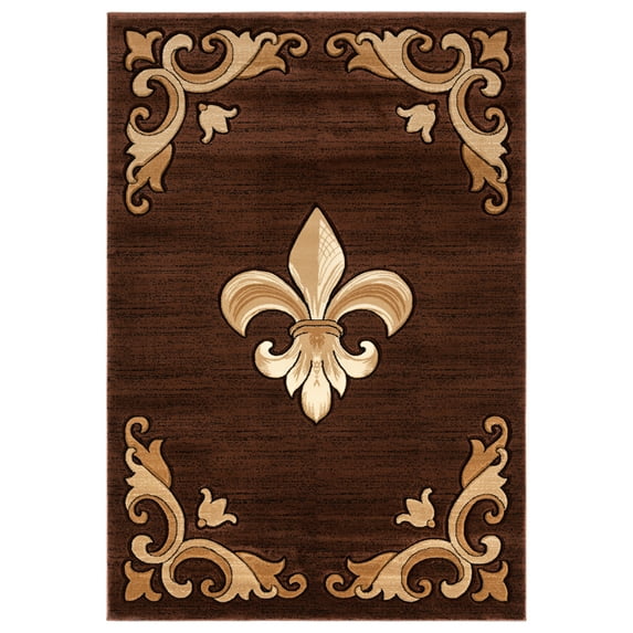 United Weavers Bristol Barnsley Brown Round Rug 710 Round