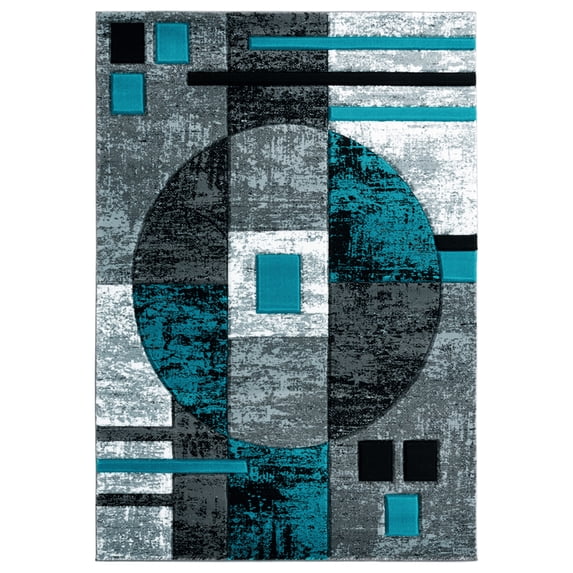 United Weavers Bristol Epsilon Turquoise Runner Rug 2'7 x 7'4