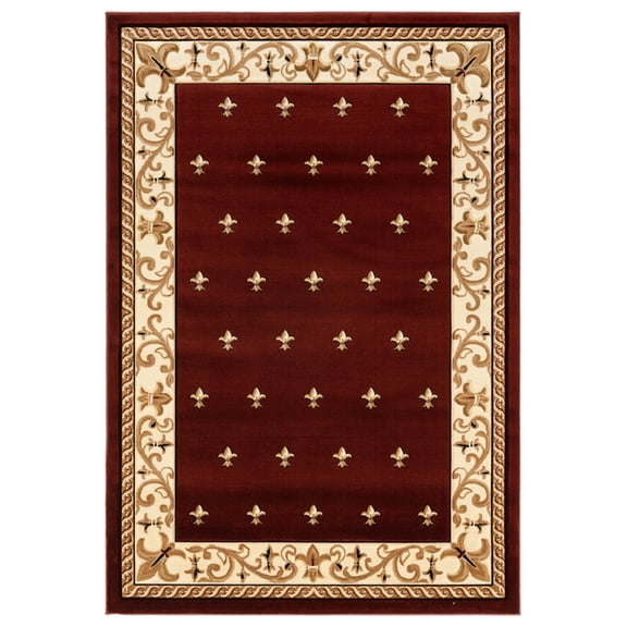United Weavers Bristol Wington Burgundy Area Rug 7'10 x 10'6