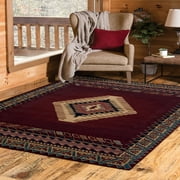 United Weavers Brunswick Avalon Southwestern Border Accent Rug, Burgundy, 1'10" x 3'