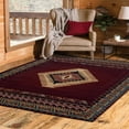 thumbnail image 1 of United Weavers Brunswick Avalon Southwestern Border Area Rug, Burgundy, 7'10" x 10'6", 1 of 2