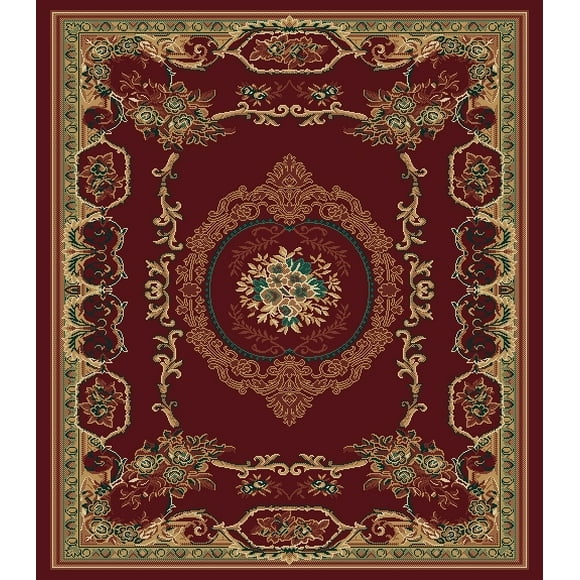 United Weavers Brunswick Becca Oriental Border Accent Rug, Burgundy, 1'10" x 3'