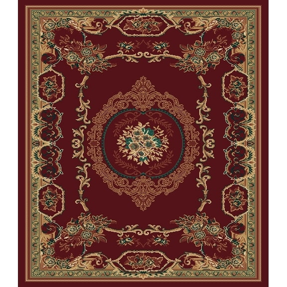 United Weavers Brunswick Becca Oriental Border Runner Rug, Burgundy, 1'11" x 7'4"