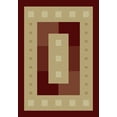 thumbnail image 1 of United Weavers Brunswick Ellis Contemporary Border Area Rug, Burgundy, 3'11" x 5'3", 1 of 2