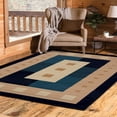thumbnail image 1 of United Weavers Brunswick Ellis Contemporary Border Area Rug, Navy, 7'10" x 10'6", 1 of 2