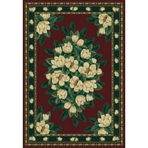 United Weavers Brunswick Eloise Traditional Floral Area Rug, Burgundy, 7'10" x 10'6"