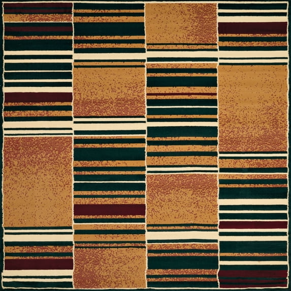 United Weavers Brunswick Ember Transitional Geometric Area Rug, Hunter, 7'10" x 10'6"