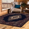 thumbnail image 1 of United Weavers Brunswick Katara Oriental Medallion Accent Rug, Navy, 1'10" x 3', 1 of 2