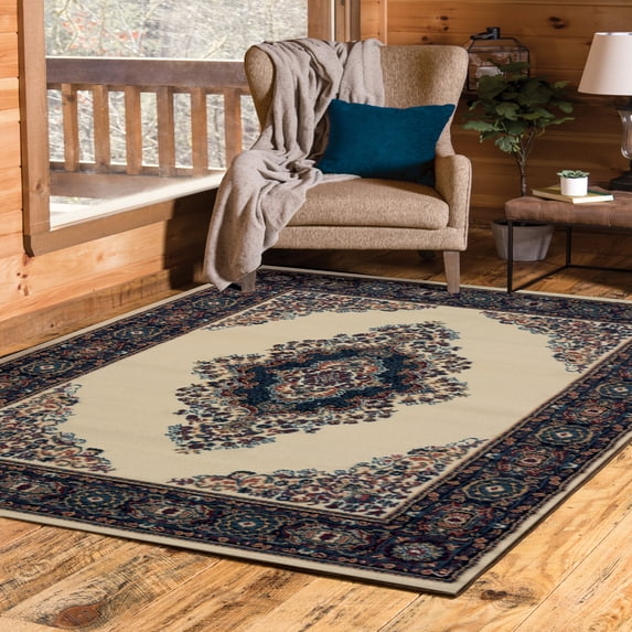 United Weavers Brunswick Katara Oriental Medallion Area Rug, Cream, 7'10" x 10'6"